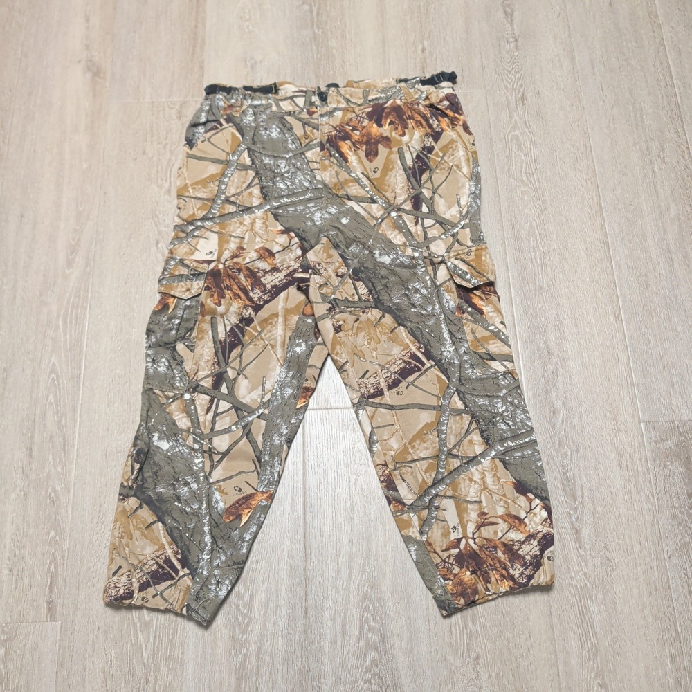 Outfitters Ridge Cargo Pants L 36x25 Brown Camo Fusion 3-D Tactical Soft Hunting